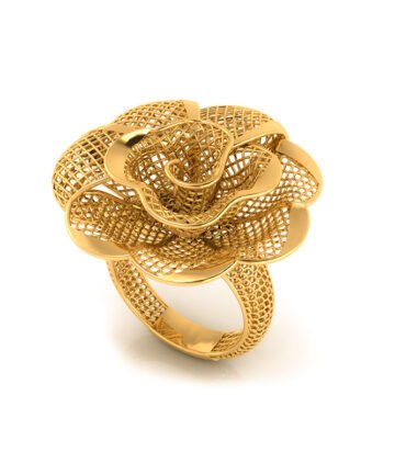 Jali Flower Ring_3D Printing Model