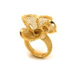 Women Spiral Jali Ring Nugget Ring  3D Print Model