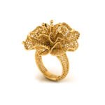 Women Jali Ring Nugget Ring  3D Print Model