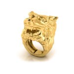 Wolf Ring Nugget Ring  3D Print Model