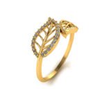 Women Leaves Ring Nugget Ring  3D Print Model