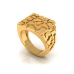 Men Nugget Rings Nugget Ring  3D Print Model