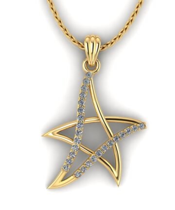 Stone Star Pendant_3D Print Model