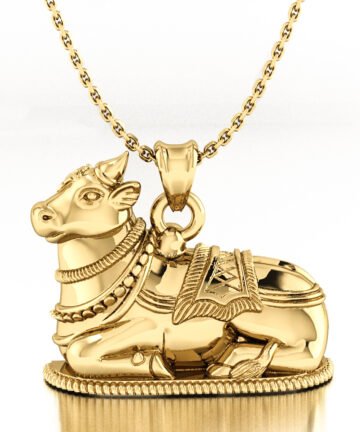 Lord Shiva Nandi Pendant_3D Print Model